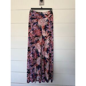 Veronica M Women’s Small Patterned Stretchy Wide Leg Pull on Pants